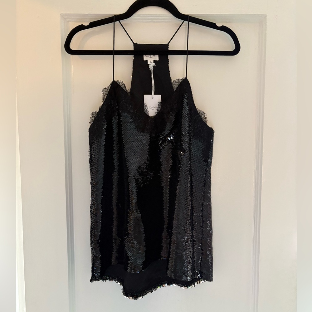 BNWT CAMI NYC SEQUIN CAMISOLE S